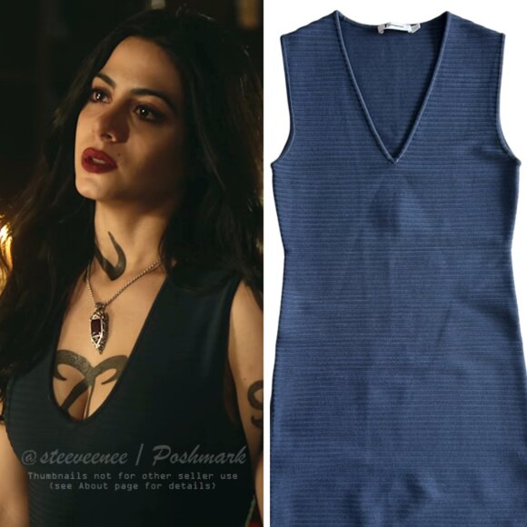 T by Alexander Wang Cutout Ribbed-Knit Mini Dress ASO Isabelle Lightwood - Picture 1 of 10